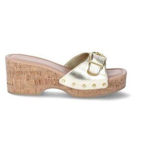 NEW 10 Women's Cork Platform Sandals